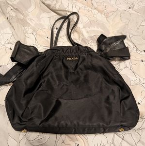 Black Prada Tote Bag